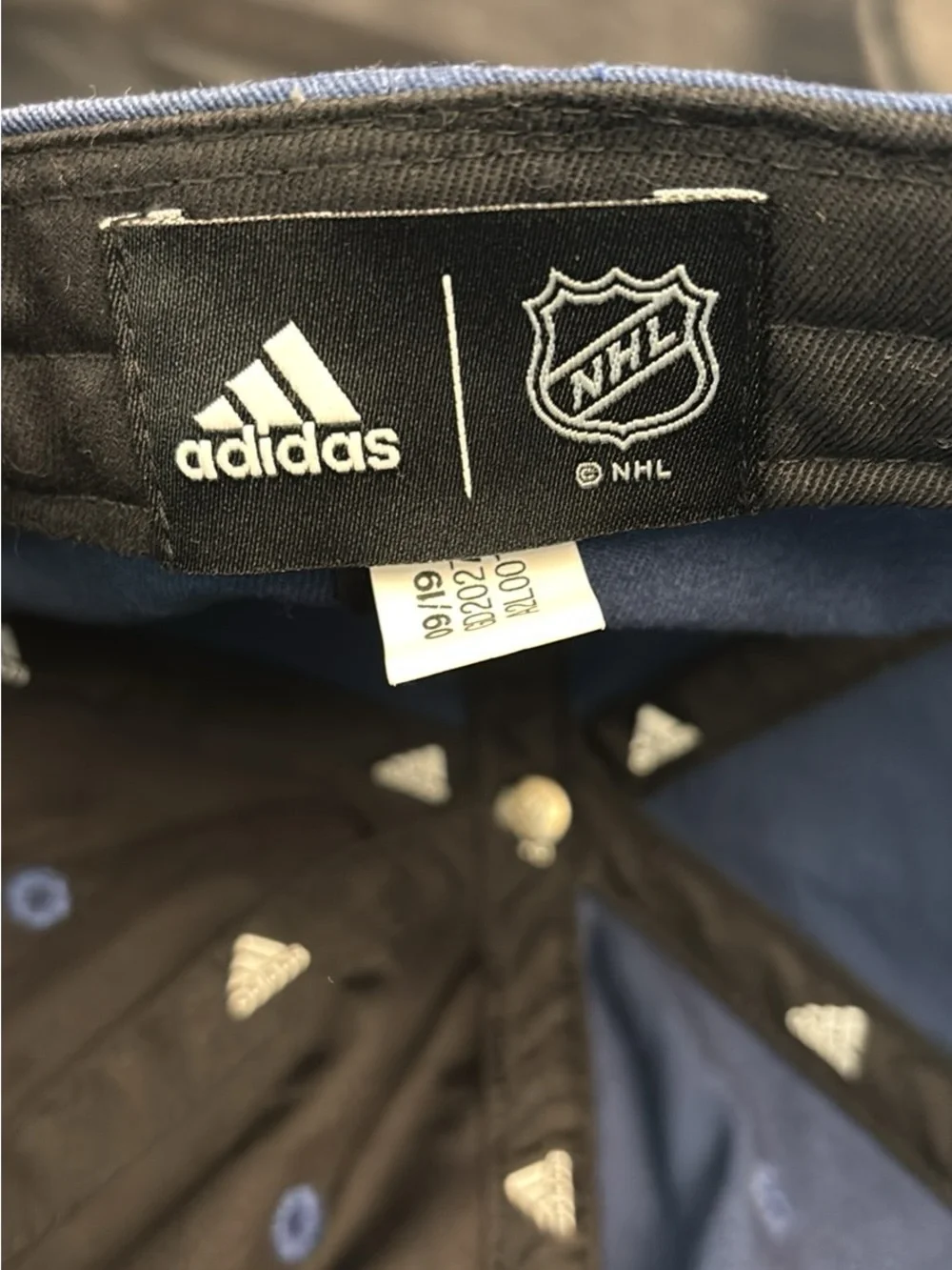 Officially Licensed Adidas NHL Tampa Bay Lightning Slouch Adjustable Dad Hat.